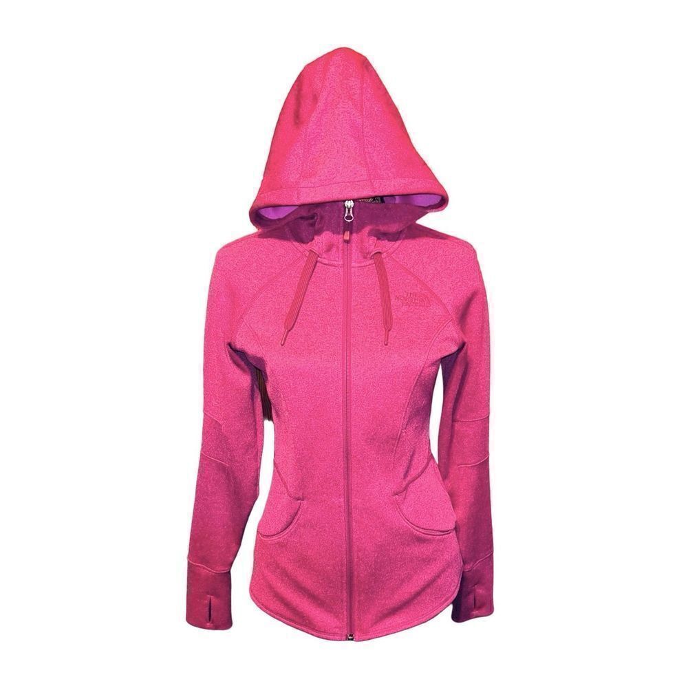 Womens The North Face purple hooded jacket size S